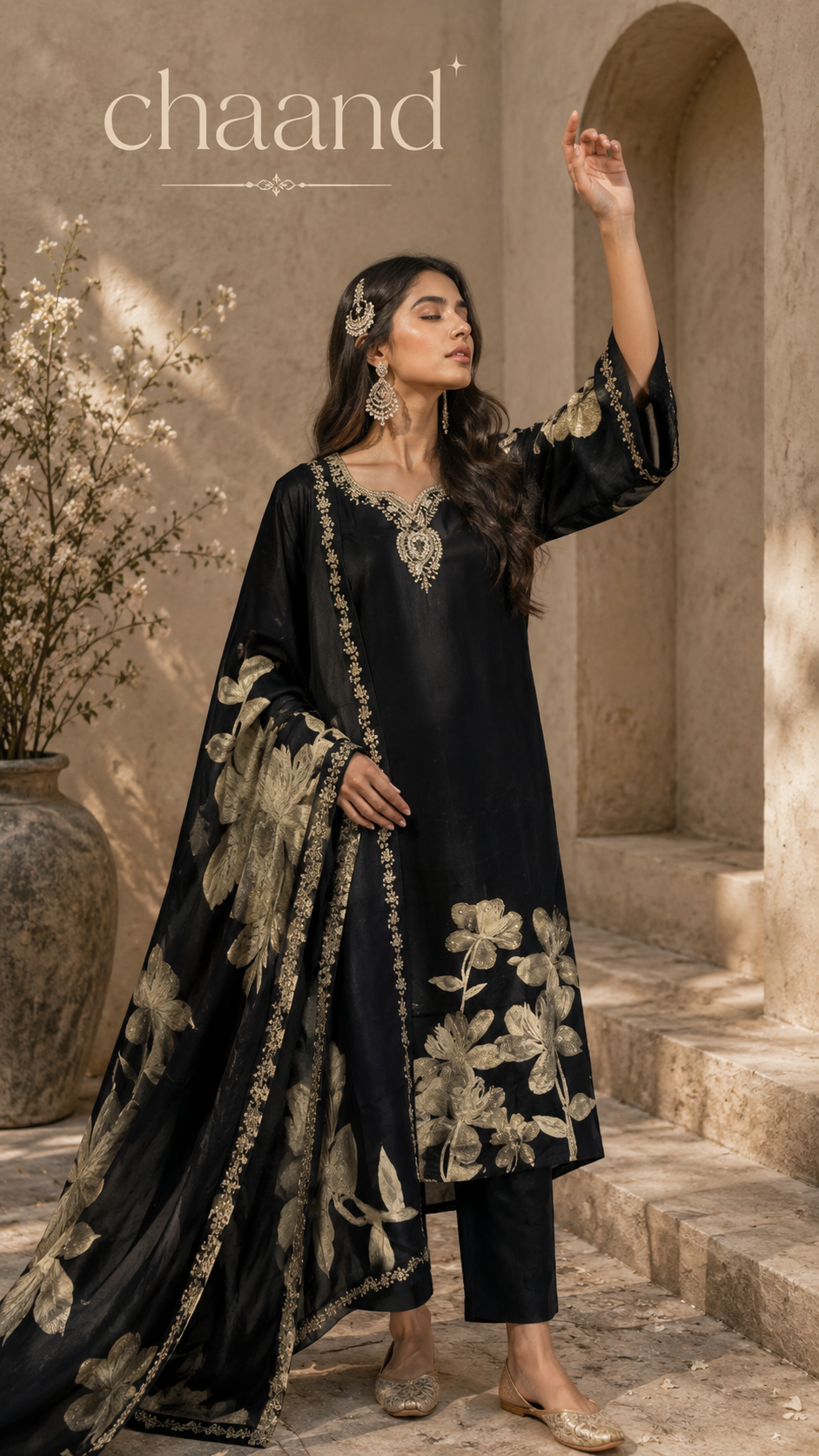 Eclipse Crepe Silk Suit Set