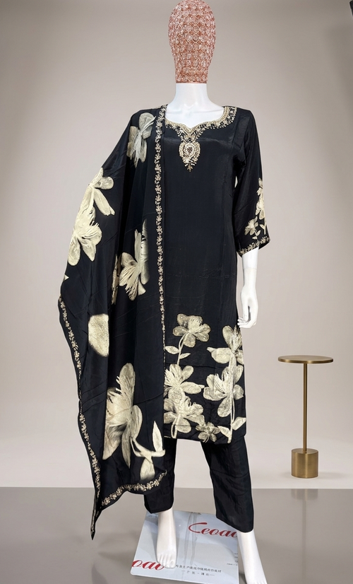 Eclipse Crepe Silk Suit Set