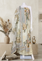 Pearl Petals Embellished Unstitched Suit Set