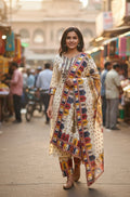 Noor Mahal Printed Poly Crepe Suit Set