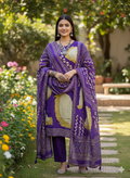 Crepe Silk 3 Piece Suit Set