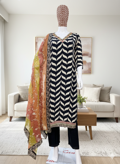 Pure Crepe Stylish Suit