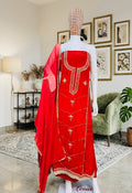 Wedding Trousseau Uppada Unstitched Silk Suit