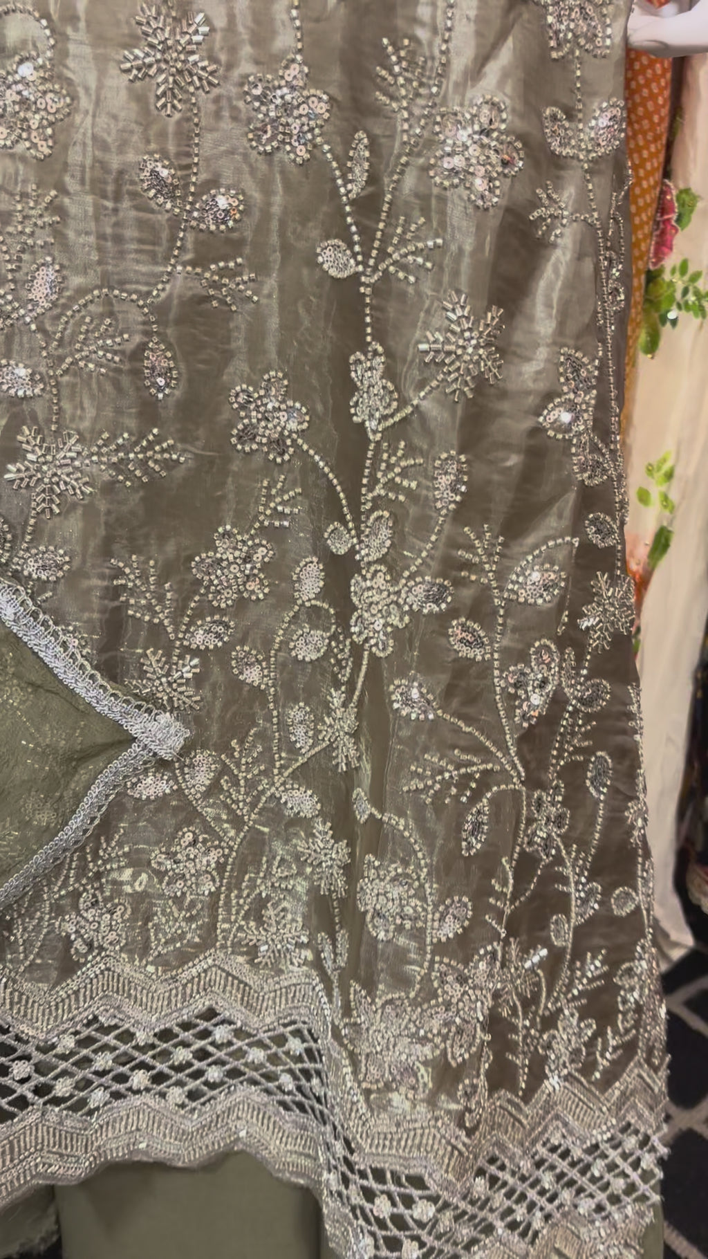 Zarmina Olive Green Luxury Unstitched Suit Set