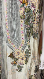 Pearl Petals Embellished Unstitched Suit Set